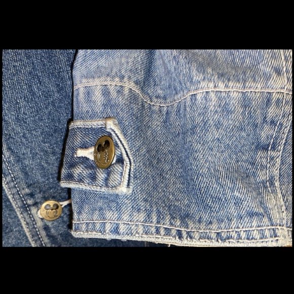 Disney Classic VIntage Mickey & Co Denim Jacket Authentic Size L Women's EUC - Picture 9 of 12